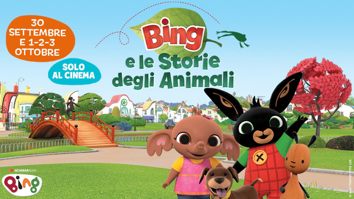 Bing e le storie degli animali, al cinema solo il solo il 30 settembre, 1, 2 e 3 ottobre