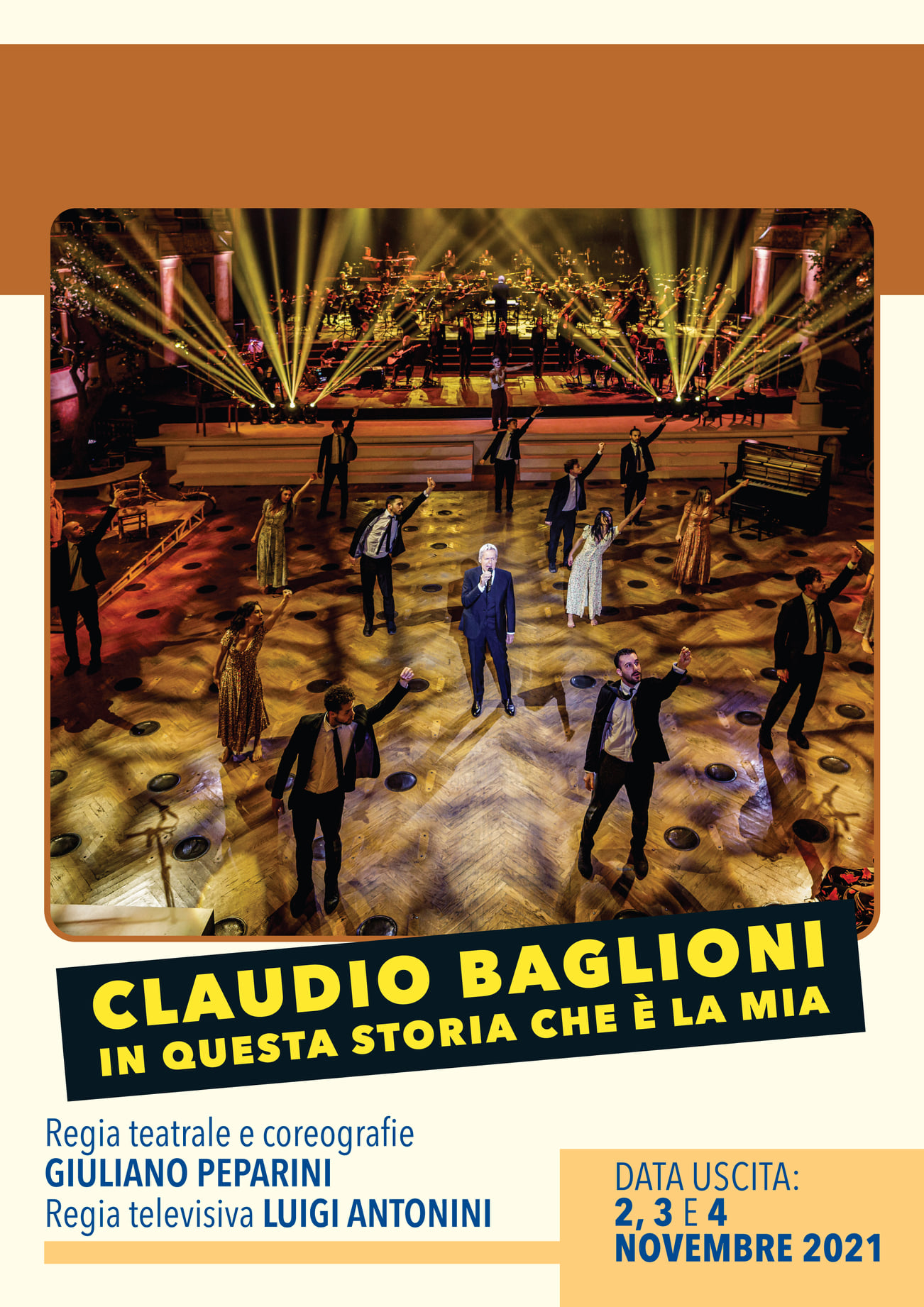 Cinema, In Questa Storia che è la mia di Claudio Baglioni nelle sale il 2, 3 e 4 Novembre