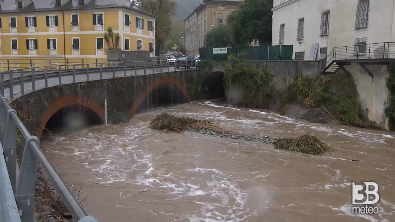 Allerta meteo in Liguria, a Savona esonda il Letimbro