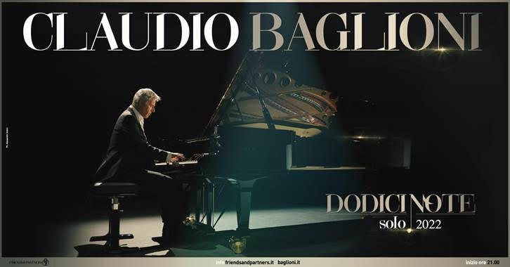 Claudio Baglioni, riprende il tour “Dodici Note Solo” il 26 febbraio da La Spezia