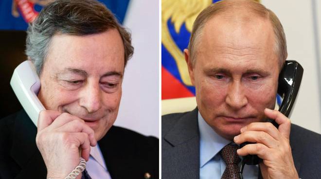 Ucraina: telefonata Draghi-Putin, un impegno congiunto a risolvere la crisi