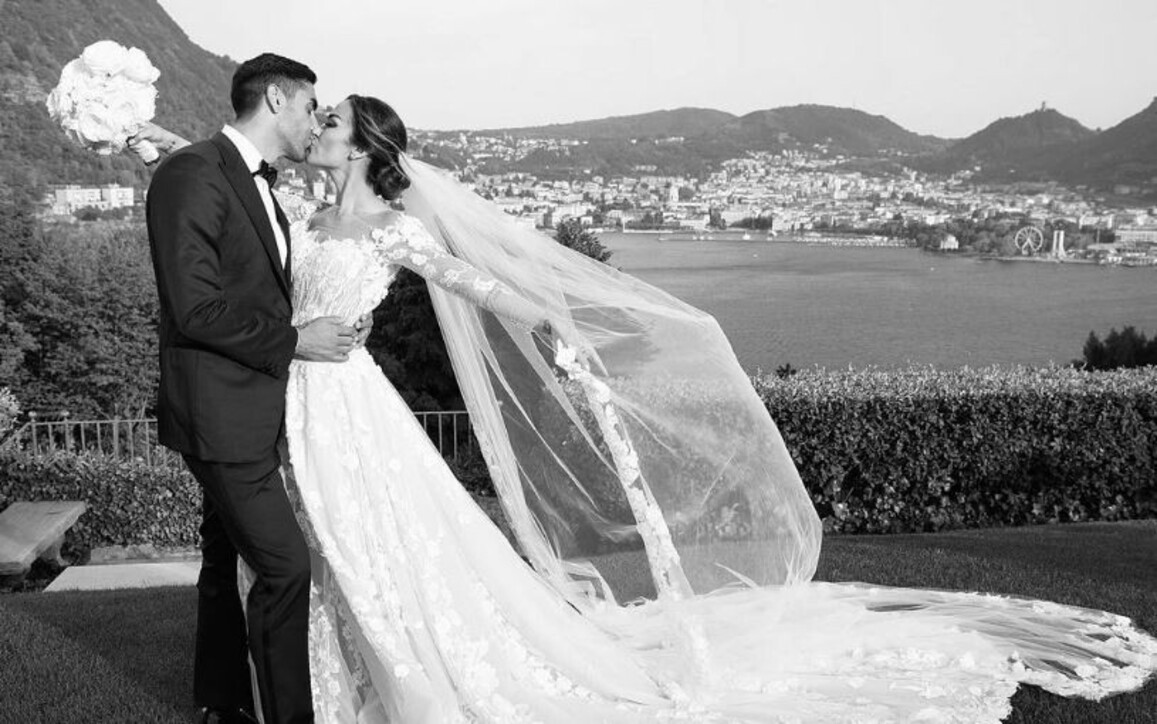 Nozze tra Giorgia Palmas e Filippo Magnini sul Lago di Como