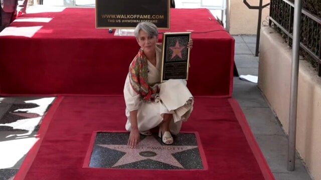 Luciano Pavarotti ha la sua stella sulla Walk of Fame