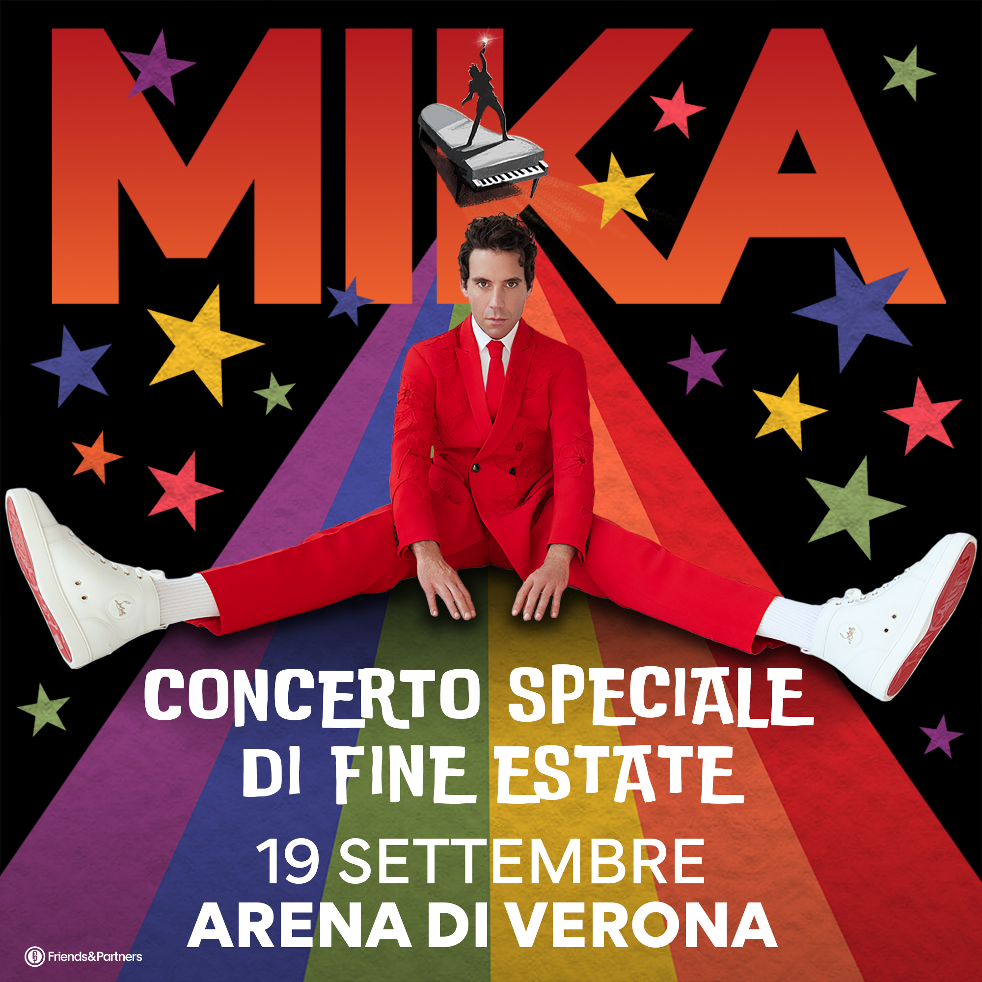 Mika: “Concerto Speciale di fine estate”, 19 Settembre Arena di Verona show unico e irripetibile