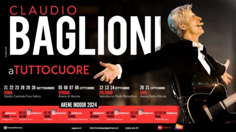 Claudio Baglioni “aTUTTOCUORE”: a grande richiesta nuove date a Milano, Torino, Firenze ed Eboli nel 2024. Info e biglietti