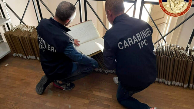 Carabinieri per la Tutela del Patrimonio Culturale contrasto al traffico illecito dei beni culturali “Operazione Pandora”