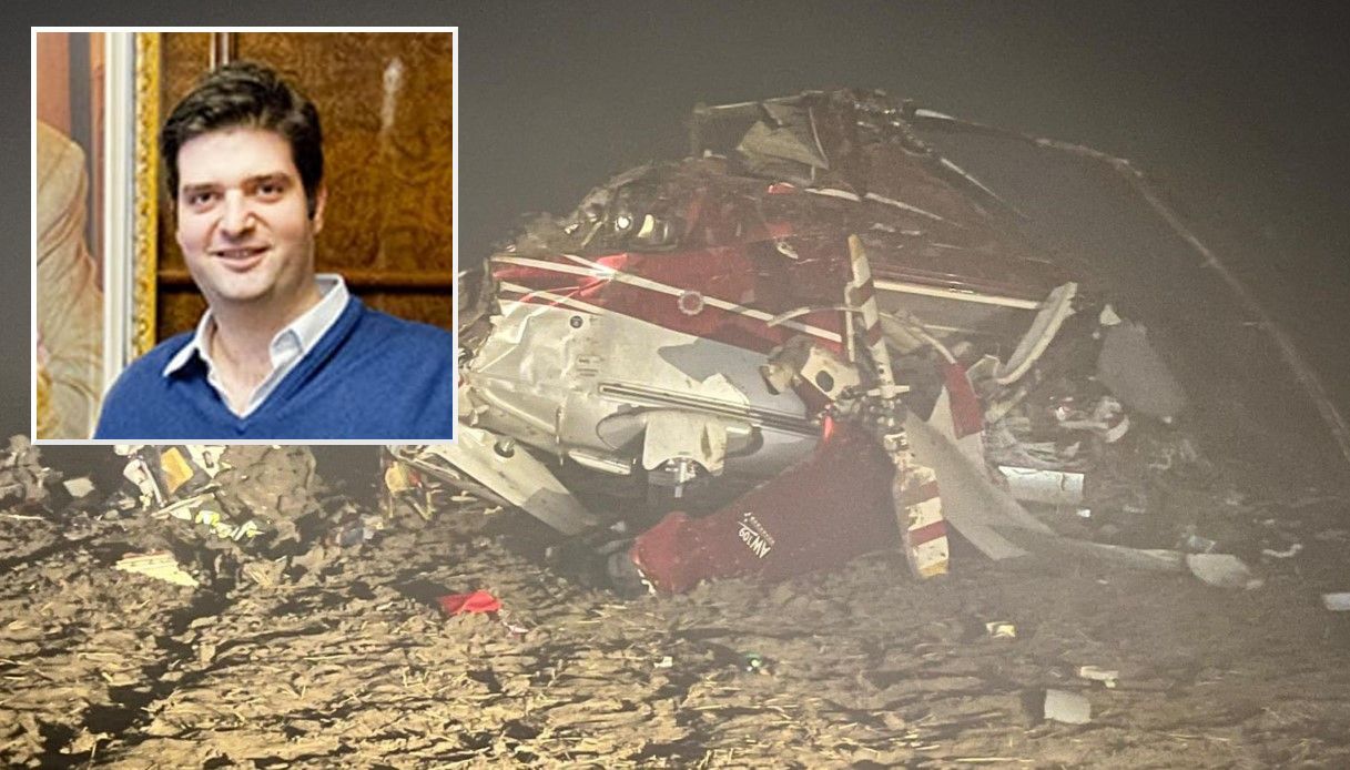 Castelguelfo di Noceto (Parma): elicottero precipitato, morti Lorenzo Rovagnati e i due piloti