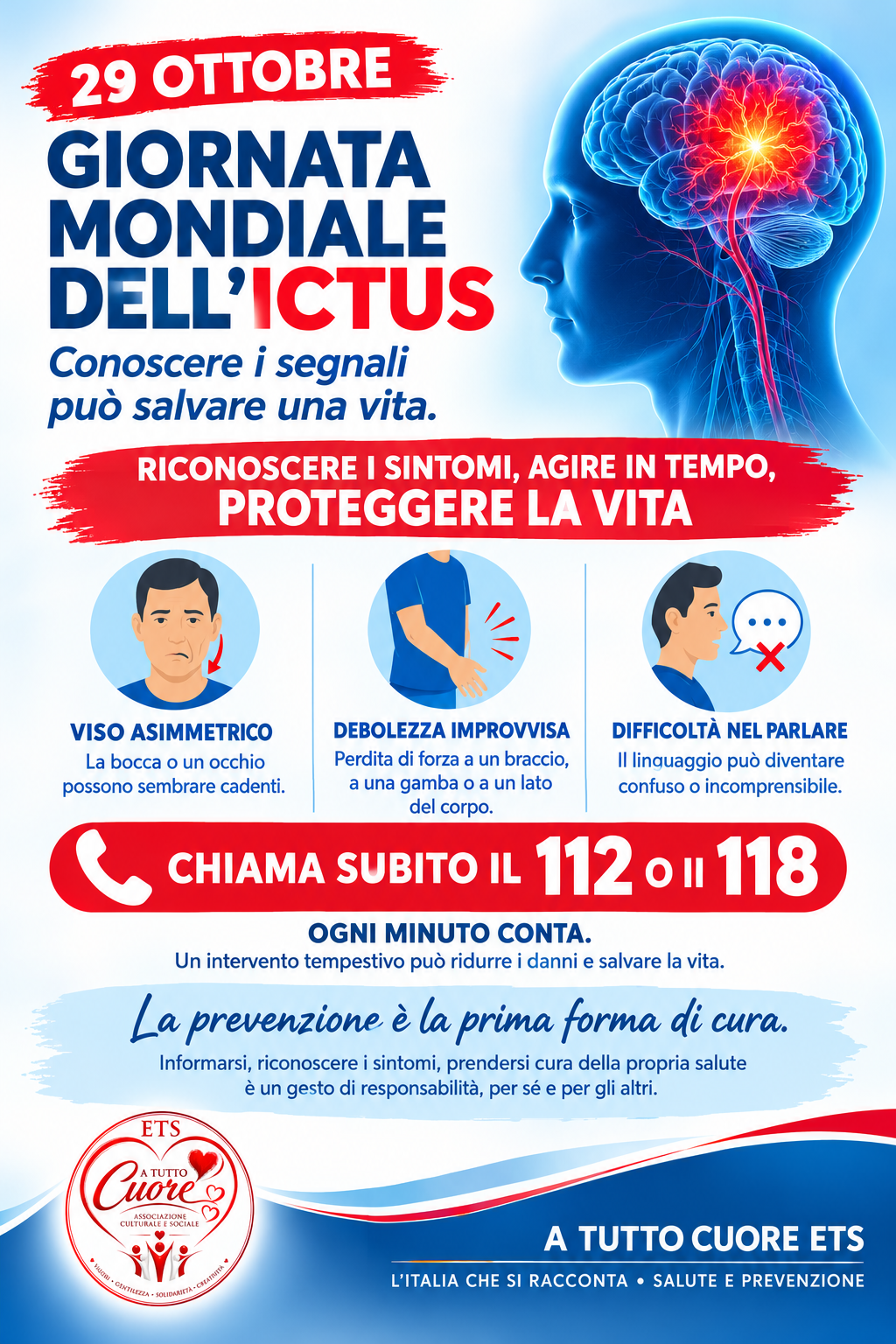 LOCANDINA A TUTTO CUORE ETS GIORNATA MONDIALE DELLICTUS